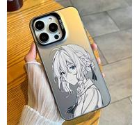 Shein Funda de teléfono popular de Violet Evergarden para iPhone 17 16 15 14 13 12 11 Air Pro Max X XR XS Max 8 Plus, de color mate y carcasa dura protector