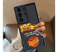 Shein Funda de teléfono TPU de MINISO Disney Cars Lightning McQueen 95 Rust-Eze, funda con tema de carreras para Samsung S26 Ultra/S26 Edge/S26 Plus/S26/S25