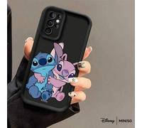Shein Funda de teléfono TPU de Stitch y Angel de MINISO Disney, funda de dibujos animados de pareja linda adecuada para Samsung S26 Ultra/S26 Edge/S26 Plus/
