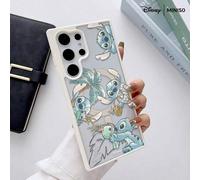 Shein Funda magnética transparente para teléfono con diseño de Stitch y Scrump de Disney en estilo vintage, para Samsung S26 Ultra/S26 Edge/S26 Plus/S26/S25