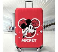 Shein Funda para maleta de Disney Mickey Mouse, con Mickey haciendo el signo de la paz, texto "MICKEY", burbujas de diálogo tipográficas & diseño de destell