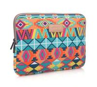 Shein Funda para portátil a prueba de golpes y resistente al agua con diseño de cuadrícula de diamantes verdes, compatible con MacBook Pro 13, 14, 15, 16 de