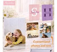 Shein Funda personalizada para tableta con foto y texto, compatible con Air 8 (M4) 2026, 11th Gen (A16) 11 pulgadas, Mini 4/5/6/7, 9.7 pulgadas 2017/2018, 7