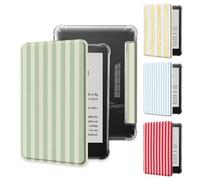 Shein Funda protectora a rayas de colores, adecuada para Kindle de 6 pulgadas 11th Gen (lanzamiento de 2024 y 2022), Kindle Paperwhite 12th Gen (lanzamiento