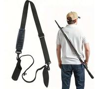 Shein Funda protectora ajustable y portátil para caña de pescar, correa para caña de pescar, eslinga para caña de pescar, amarre regular para caña de pescar