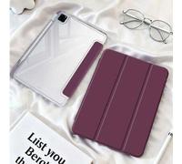 Shein Funda protectora de acrílico transparente de color ciruela, adecuada para iPad Mini6/Mini7/9th10.2/10.5/Air4/Air5/10.9/Pro11"/10th/11th(A16)12.9/Air 1