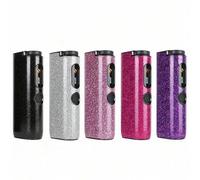 Shein Funda protectora de cuero PU con purpurina de moda para Glo Hyper Pro Global PC Case