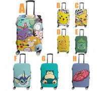 Shein Funda protectora de equipaje gruesa, Funda protectora de equipaje de tamaño completo de Pokémon, Esencial de viaje diario y vacaciones, Funda de equip
