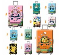 Shein Funda protectora de equipaje Pokemon, funda protectora de equipaje de tamaño completo, accesorio esencial para viajes diarios y de verano, obsequio pe