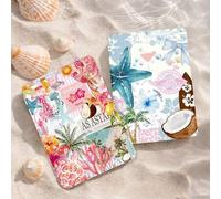 Shein Funda protectora de libro electrónico con patrón de estrella de mar, coco, hibisco compatible con Kindle (11.ª generación-2024), Kindle Paperwhite 12.