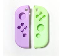 Shein Funda protectora de silicona para mandos de videoconsola Switch, cubierta de silicona para manijas izquierda y derecha, unicolor azul y verde