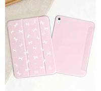 Shein Funda protectora de tableta con diseño de lazo y patrón minimalista, compatible con iPad 7/8/9/10th/ Pro12.9 /Pro 11 /11th (A16) 2025, Galaxy Tab S6 L