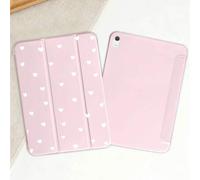 Shein Funda protectora para tableta con diseño en forma de corazón y patrón minimalista, compatible con iPad 7/8/9/10th/Pro 11/11th (A16) 2025, Galaxy Tab S