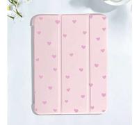 Shein Funda protectora para tableta con patrón de corazón & minimalista, compatible con Ipad 7/8/9/10th Gen/Pro 12.9/Pro 11/11th Gen(A16) 2025, Galaxy Tab S