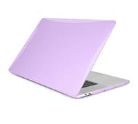 Shein Funda protectora transparente, compatible con MacBook, cubierta protectora de plástico duro resistente, compatible con Macbook Air y Pro (Morado)