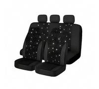 Shein Fundas de asiento de coche de 5 asientos/2 asientos - Diseño brillante | Con airbag, juego de fundas de asiento completo/delantero, adecuado para coch