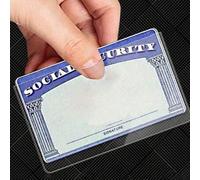 Shein Fundas protectoras de Medicare de PVC transparente, impermeables, para tarjetas médicas, de social, fundas de plástico de vinilo transparente para ta