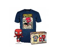 Shein Funko Pop! & tee: Spider-Man - Comic Cover - Metálico - Small - Q1 Pop & tee - Camiseta, Franela - Ropa con Figura de Vinilo Coleccionable - Idea de R