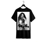 Shein Funny [Comfortable Short Sleeve Tee] Men'S Janet Music Jackson Graphic Tee - Soft Cotton, Short Sleeve, Crew Neck - Casual & Comfortable for All S