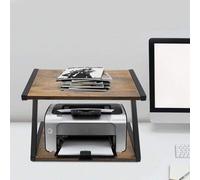 Shein Futchoy Monitor Stand Monitor Riser Impresora Stand Estante Accesorio de Escritorio Madera 44.5 * 28 * 29cm / 17.5 * 11 * 11.4in