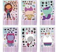 Shein Gabby's Dollhouse, ¡Herramienta mágica para aliviar el estrés! Pegatinas de rompecabezas lindas y divertidas de Gabi, se pueden pegar repetidamente, p