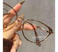 Shein Gafas con montura de ojo de gato en azul-verde con estilo Y2K, accesorio de gafas sin receta para mujeres