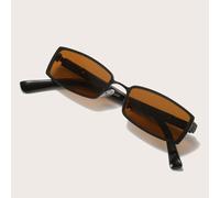 Shein Gafas de moda con marco cuadrado, crea un look casual retro, adecuado para viajes, vacaciones en la playa, actividades al aire libre y viajes. Para mu