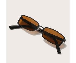 Shein Gafas de moda con marco cuadrado, crea un look casual retro, adecuado para viajes, vacaciones en la playa, actividades al aire libre y viajes. Para mu