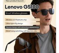 Shein Gafas de sol inteligentes Bluetooth Lenovo GS100 con auriculares inalámbricos, Bluetooth 6.0 con llamadas y música de alta definición, larga duración