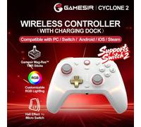 Shein GameSir Cyclone 2 Pro Mandos PC compatibles con 2 Controlador para Switch Oled Lite Windows 10 11 Steam IOS Android Teléfono móvil Mag-Res TMR Sticks