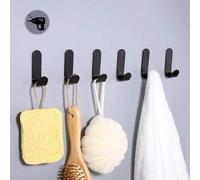 Shein Ganchos autoadhesivos de uso pesado (8/10 piezas), colgadores de pared de aluminio impermeables, sin necesidad de perforar para colgadores de baño, so