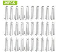 Shein Ganchos para cortinas plisadas de 4 puntas, estilo de metal chapado premium y duradero, adecuados para colgar cortinas plisadas, cortinas de ducha, co