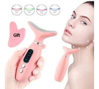 Shein GANLAIX 1 pieza Masajeador facial y de cuello recargable portátil, dispositivo de belleza facial, estilo enchapado, estilo pintado a spray, instrument