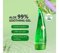 Shein Gel calmante de aloe al 99% 250ml - Sin pegajosidad Alivio para quemaduras solares de Aloe Vera al 99% - Calmante e hidratante | Humectante, ligero |