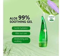 Shein Gel calmante de aloe al 99% 250ml - Sin pegajosidad Alivio para quemaduras solares de Aloe Vera al 99% - Calmante e hidratante | Humectante, ligero |
