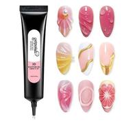 Shein Gel de Escultura 3D 15ML para Uñas, Pegamento de Gel Super Fuerte para Uñas para Decoración de Uñas 3D Gel Brillante para Decoración de Gemas Arte de
