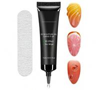 Shein Gel de escultura 3D de 15ML para uñas, pegamento de uñas en gel súper fuerte para decoración de uñas 3D, brillos y joyas. Necesita curado con luz UV/L
