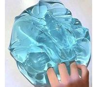 Shein Gel de slime transparente con purpurina para niños, caja grande de lodo de cristal, juguete de slime para apretar para niñas, lodo de cristal grueso y
