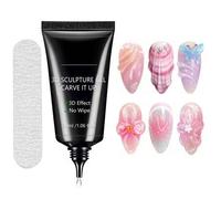 Shein Gel escultura 3D de 30ML y brillo para uñas, pegamento de gel súper fuerte para decoración de uñas 3D, brillo de gel para decoración de joyas, diamant