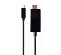 Shein Gembird a-cm-hdmim-02 adaptador usb-c a hdmi macho, 4k 60hz, 2m, negro
