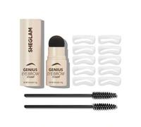 Shein Genius Eyebrow Stamp-Espresso Natural Eyebrow Powder Kit De Modelado De Cejas De Un Solo Paso FáCil De Usar Kit De Plantillas Para Cejas Maquillaje De