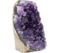 Shein Geoda de cristal de amatista DEEP PURPLE PROJECT, piedras de cuarzo para sanación espiritual (250 gramos o menos, amatista púrpura)