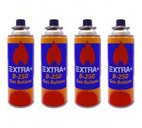Shein GHL - Pack de 4 Cartuchos de Gas Butano EXTRA - Recambio Gas Propano para Cocina Portátil, Hornillo, Soplete, Soldador, Camping | Cartucho desechable