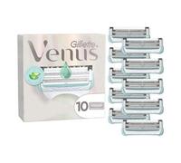 Shein Gillette Venus Satin Care - Recambios de Cuchillas para Mujer, Pack de 10 | Especial para Ingles y Zona Íntima | Con Barra Hidratante con Aloe Vera |