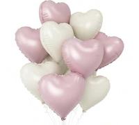 Shein Globo de helio con forma de corazón de 46 cm (18 pulgadas) para decoración de boda, cumpleaños, propuesta