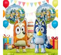 Shein Globo de papel de aluminio con la palabra "Bingo" y globos con el personaje de "Bingo" de 18 pulgadas de diámetro impresos, adecuados para decoracione