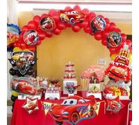 Shein Globo de papel de aluminio de Disney - Decoraciones de fiesta con temática de Cars - Perfecto para Año Nuevo, fiestas de cumpleaños, reuniones familia