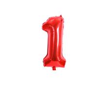Shein Globos de número de 40 cm (0-9) de aluminio, adecuados para cumpleaños, aniversarios, empaque independiente, Navidad