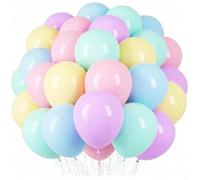 Shein Globos rosas 10/20/30 Piezas de 12 pulgadas Globos de colores macaron Globos de color arcoíris Suministros para fiestas de cumpleaños, baby shower, Pa