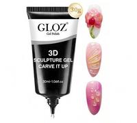 Shein GLOZ 3D 30ml Gel de Escultura y Limpieza, Esmalte de Uñas de Gel Super Fuerte Adecuado para Decoraciones de Uñas 3D, Brillo, Gemas, Diamantes y Otras